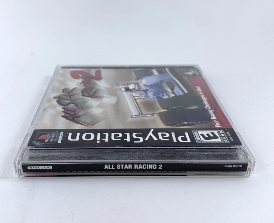All Star Racing 2 (PlayStation 1, 2002) Game Case Manual Registration - Tested