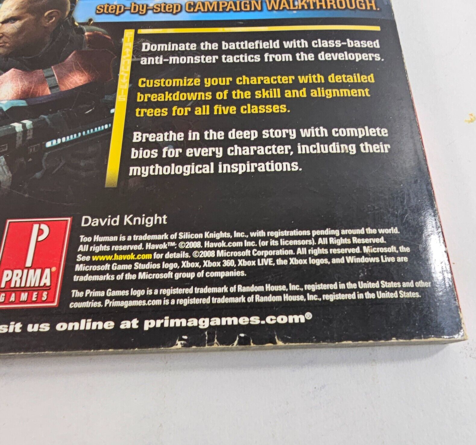 Too Human : Prima Official Game Guide - Xbox 360 - 2008