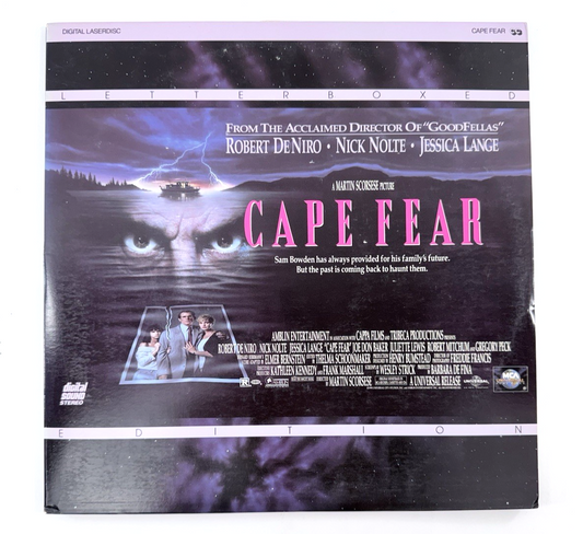 Cape Fear (Extended Letterboxed Edition Laserdisc, 1992)  - Tested And Working