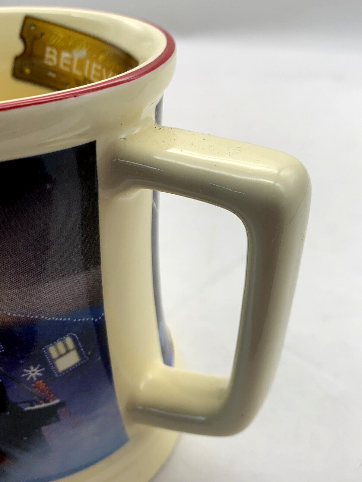 Warner Bros The Polar Express "Believe" Textured Seasonal Coffee Mug