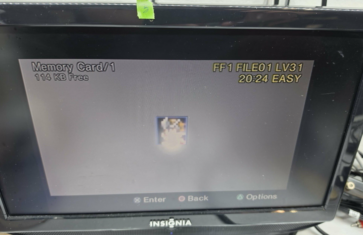 PlayStation Clear Green Memory Card SCPH-1020 - Tested and Working