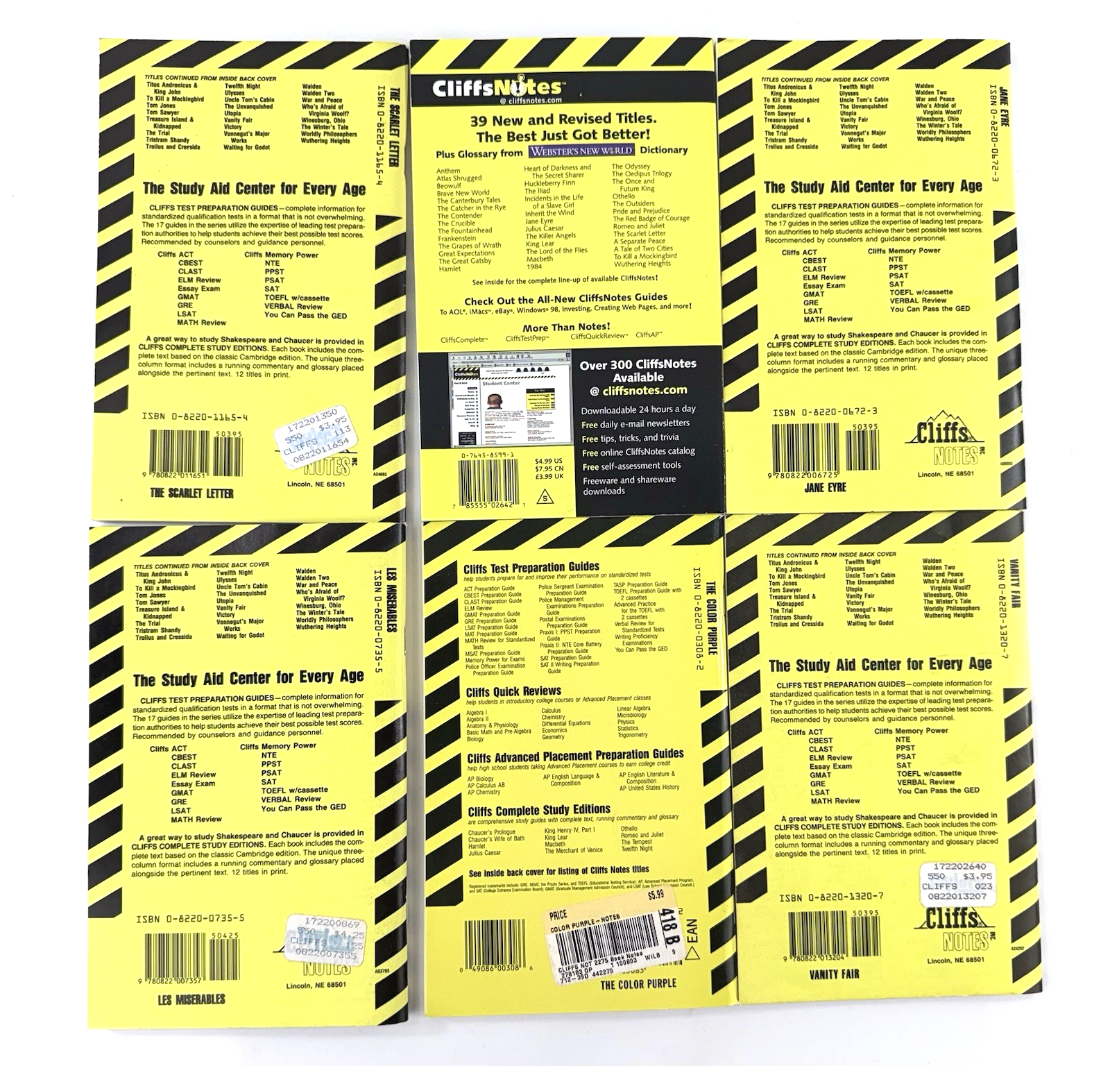 Cliff Notes 25 Book Study Bundle - Shakespeare, Hemingway, Chaucer, More