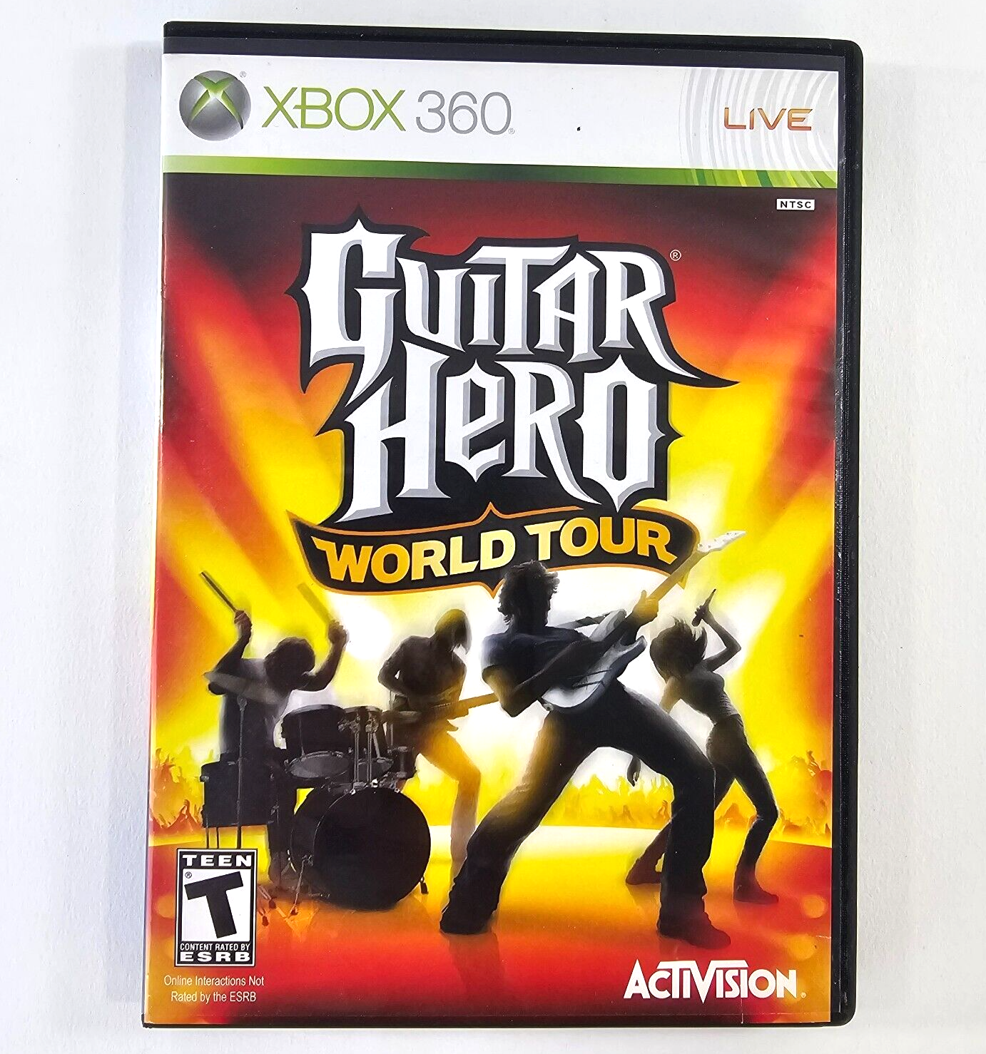 Guitar Hero World Tour (Xbox 360, 2004) Game, Manual, Case Art  - Tested - Read