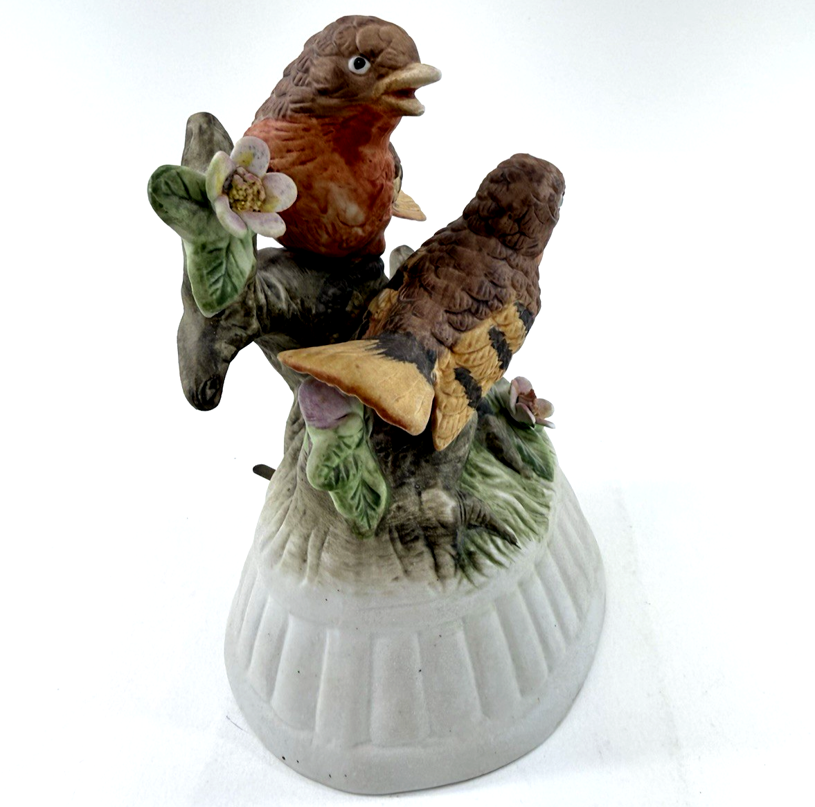 Vintage Ceramic Bisque Bird Music Box — “Let Me Call You Sweetheart” — Taiwan