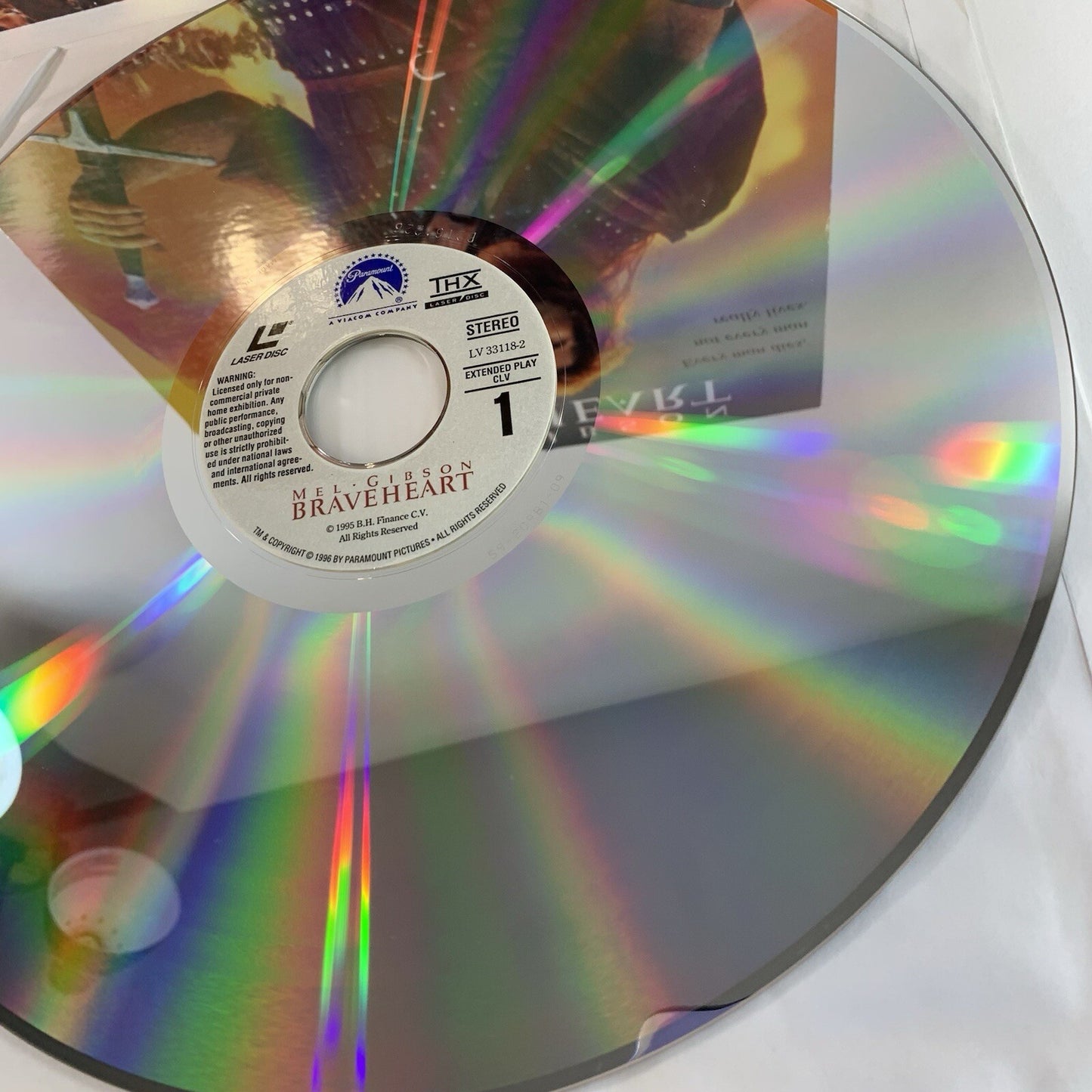 Braveheart (Widescreen Laserdisc CLV, 1995) Tested and Working