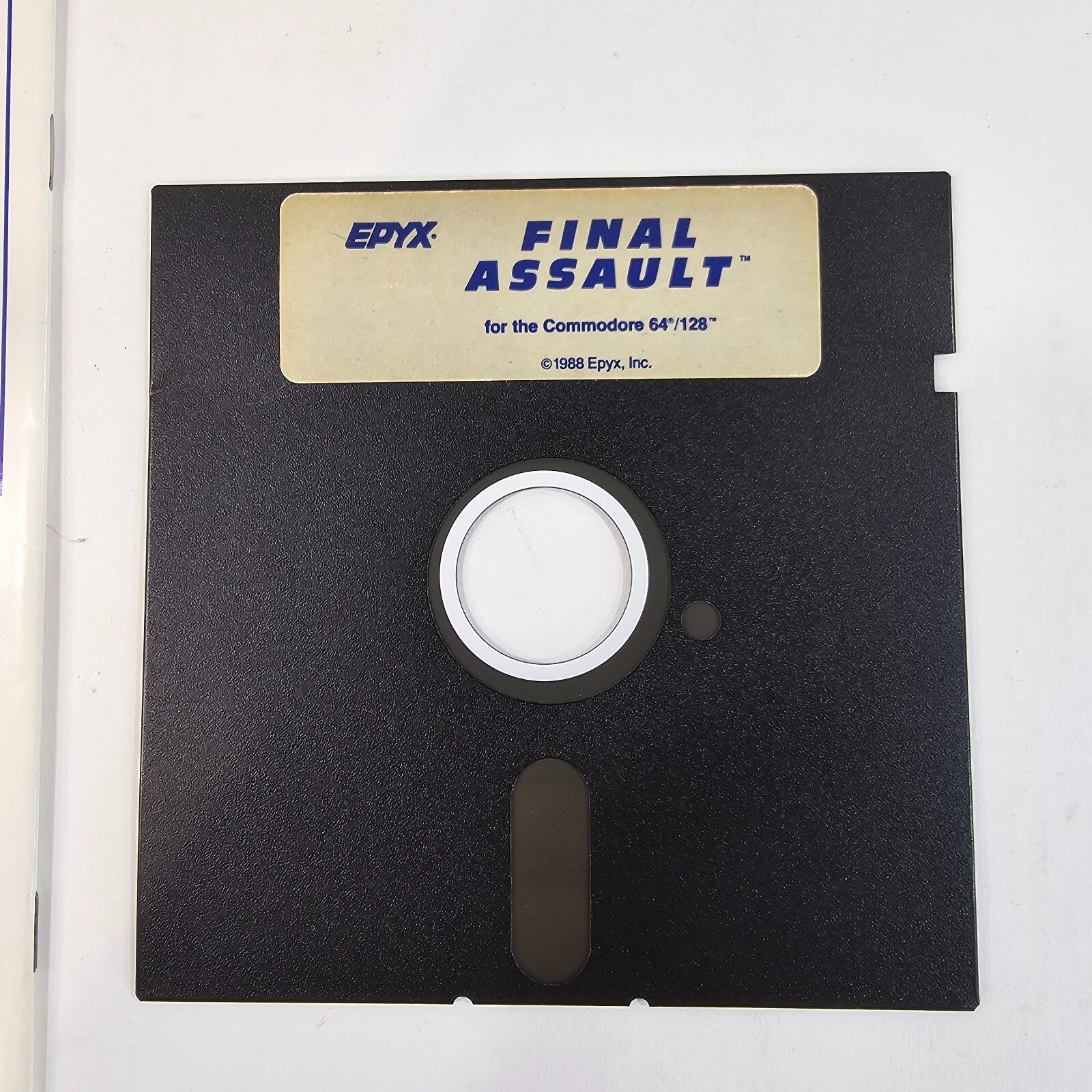 Final Assault (Commodore 64/128, 1988) Authentic Game and Manual