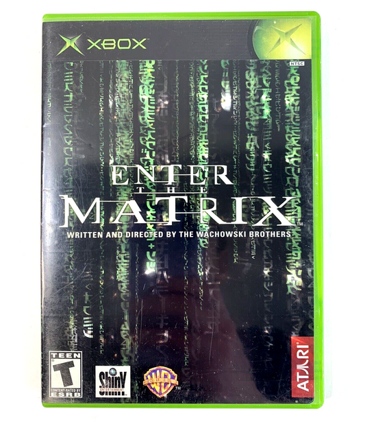 Enter the Matrix (Microsoft Xbox, 2003) Game Case Manual - Tested and Working