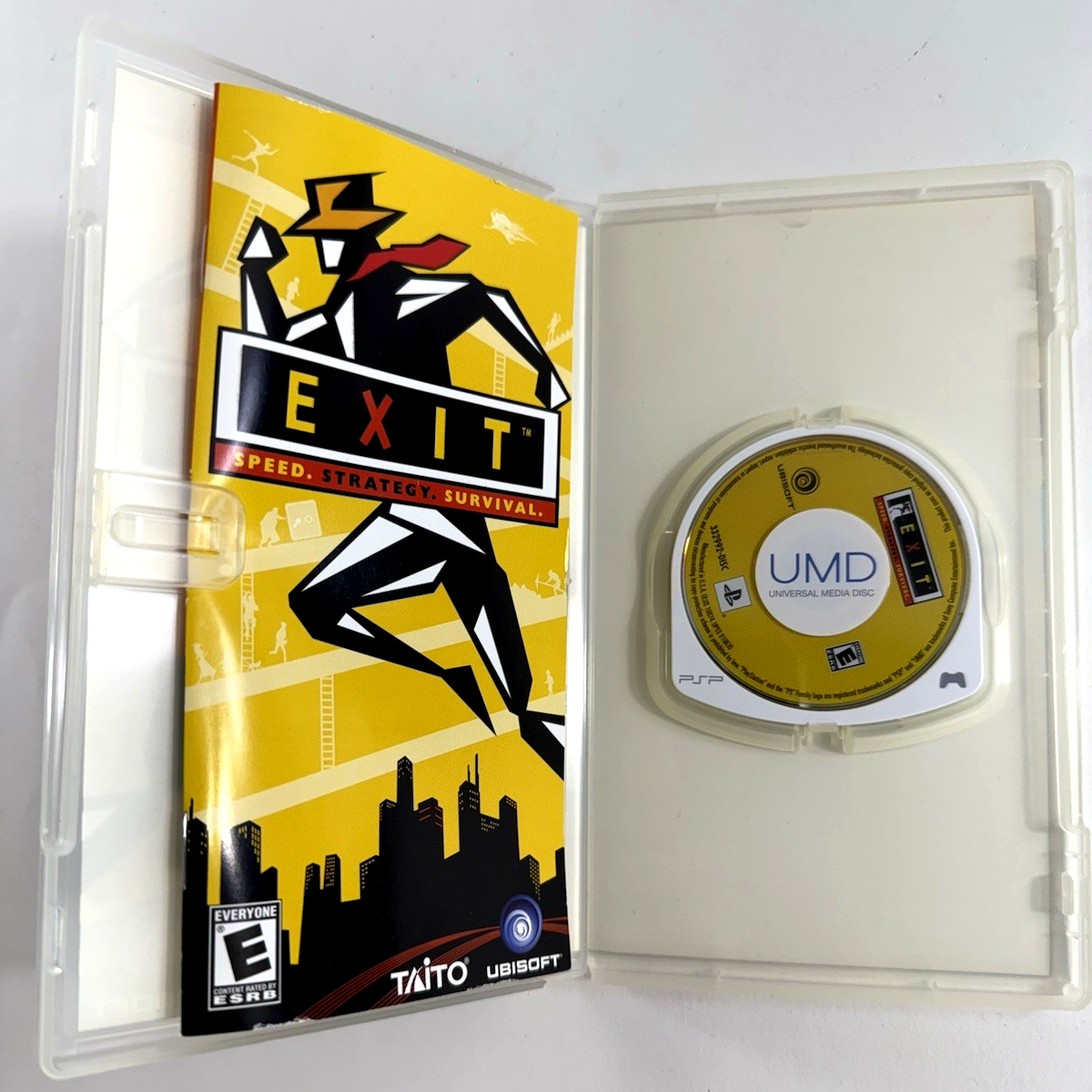 Exit (Sony PSP, 2006) Game Case Manual - Tested and Working