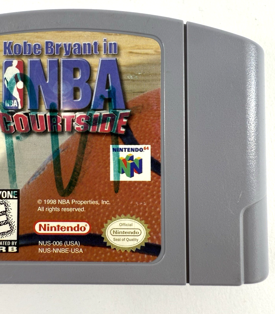 Kobe Bryant in NBA Courtside  (Nintendo 64, 1998) Game Cartridge - Tested