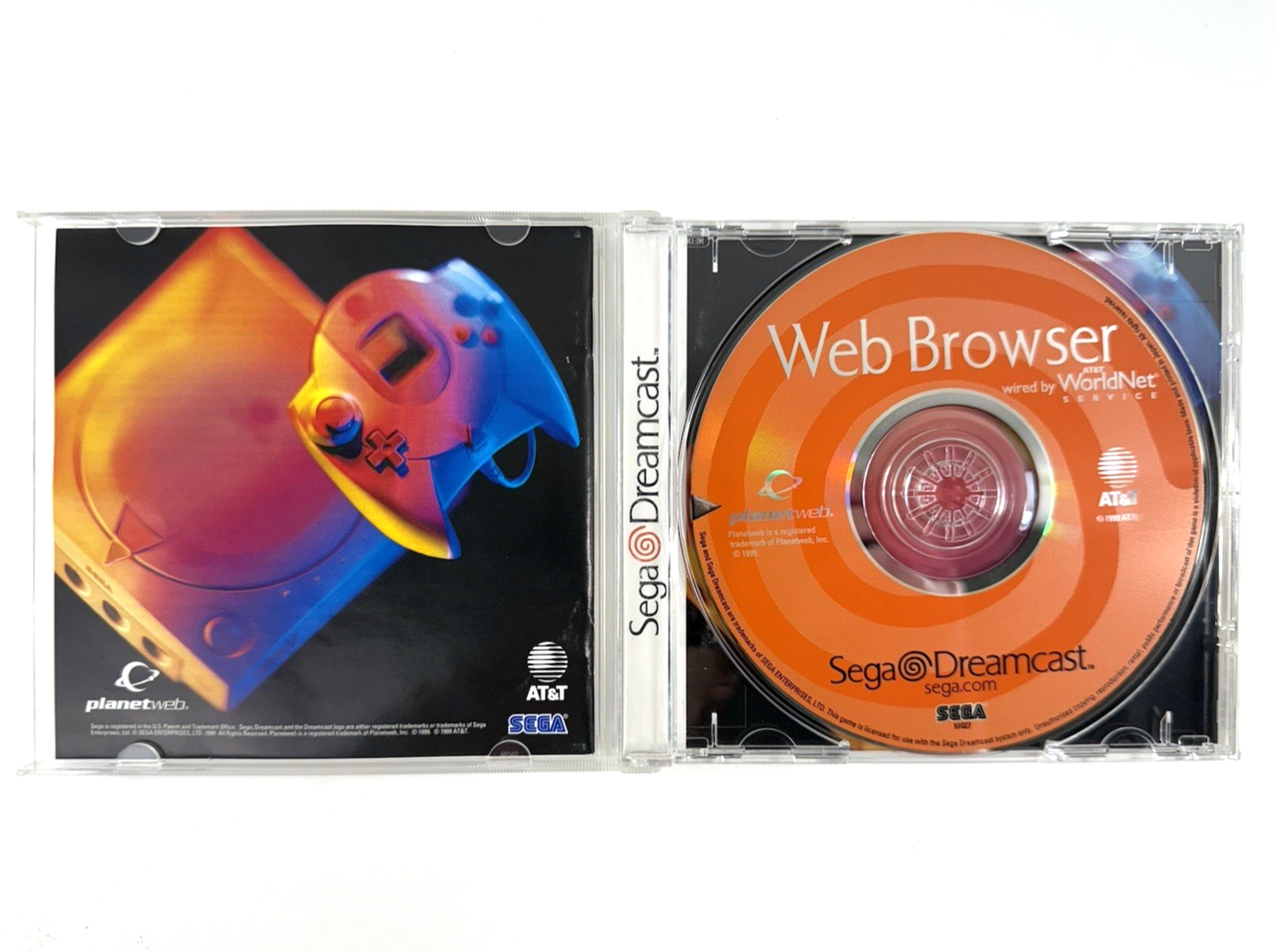 SEGA Dreamcast Web Browser (Sega Dreamcast, 1999) Disc, Case, Manual - Tested