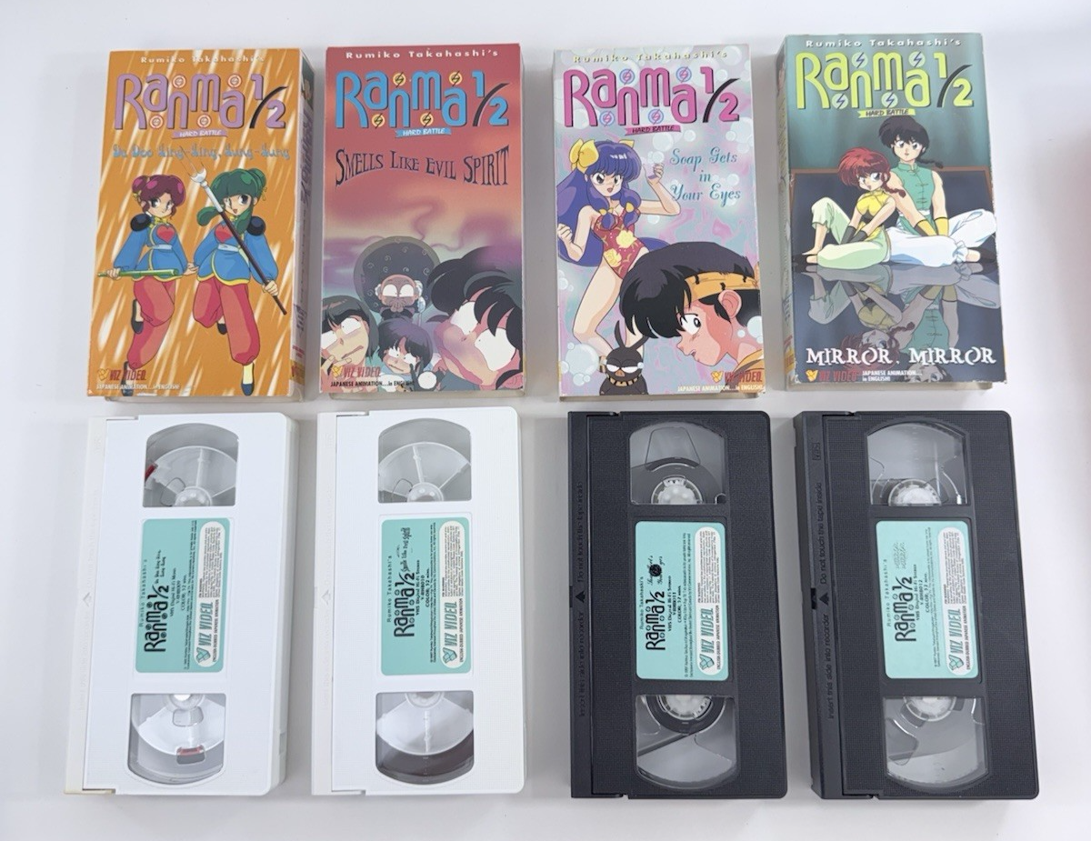 VIZ Video Ranma 1/2 Hard Battle Box Set (VHS, 1999, Dubbed) - No CD - Tested
