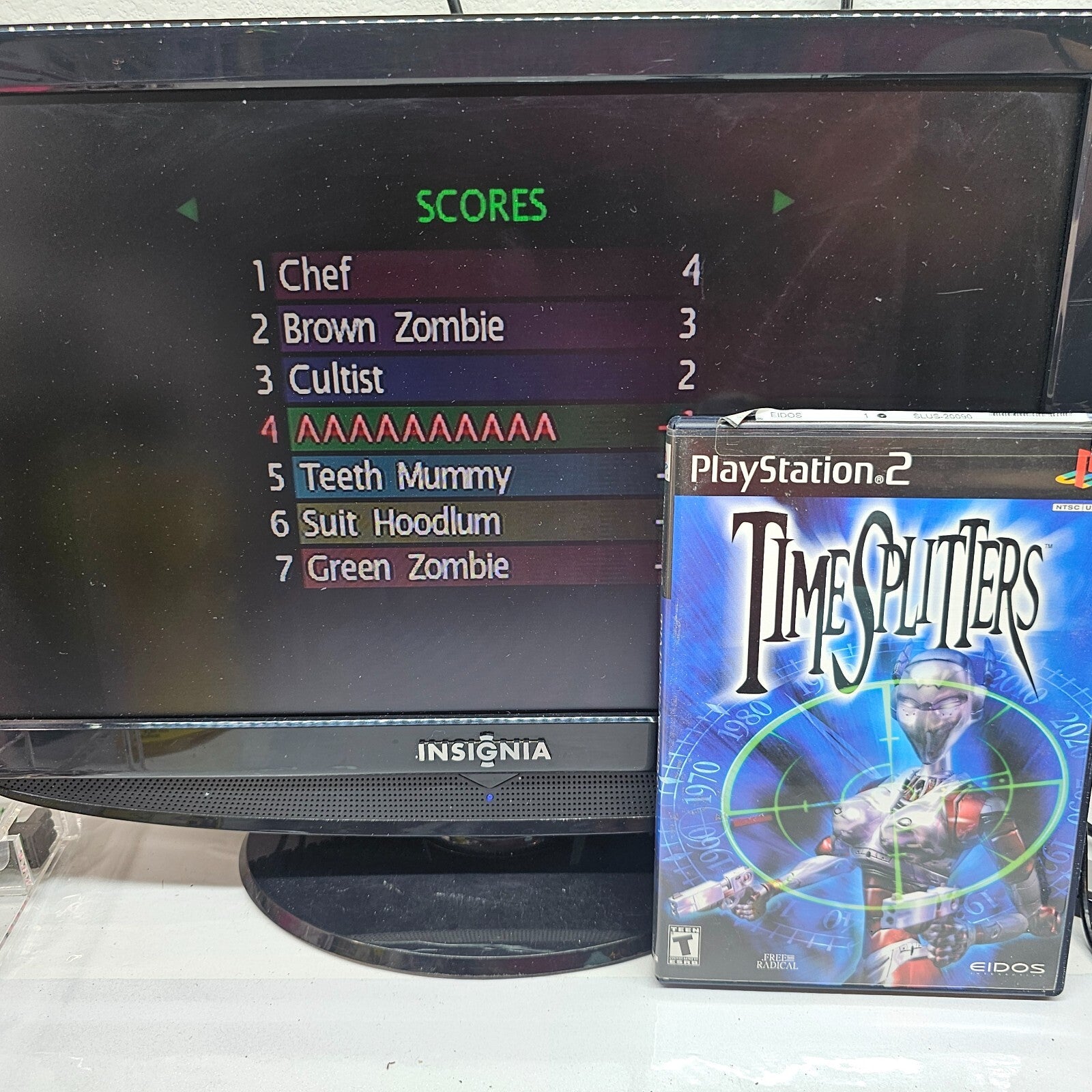 TimeSplitters (Sony PlayStation 2, 2000) Game Case Manual - Tested and Working