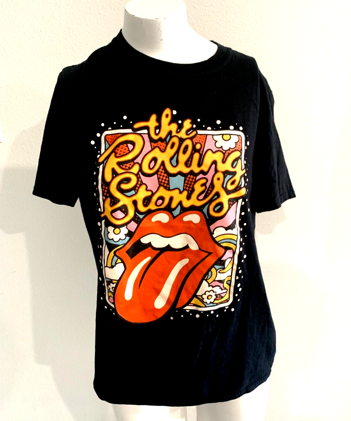 Rolling Stones 2022 Tongue & Lips Logo Classic Rock Adult Size Small T-Shirt