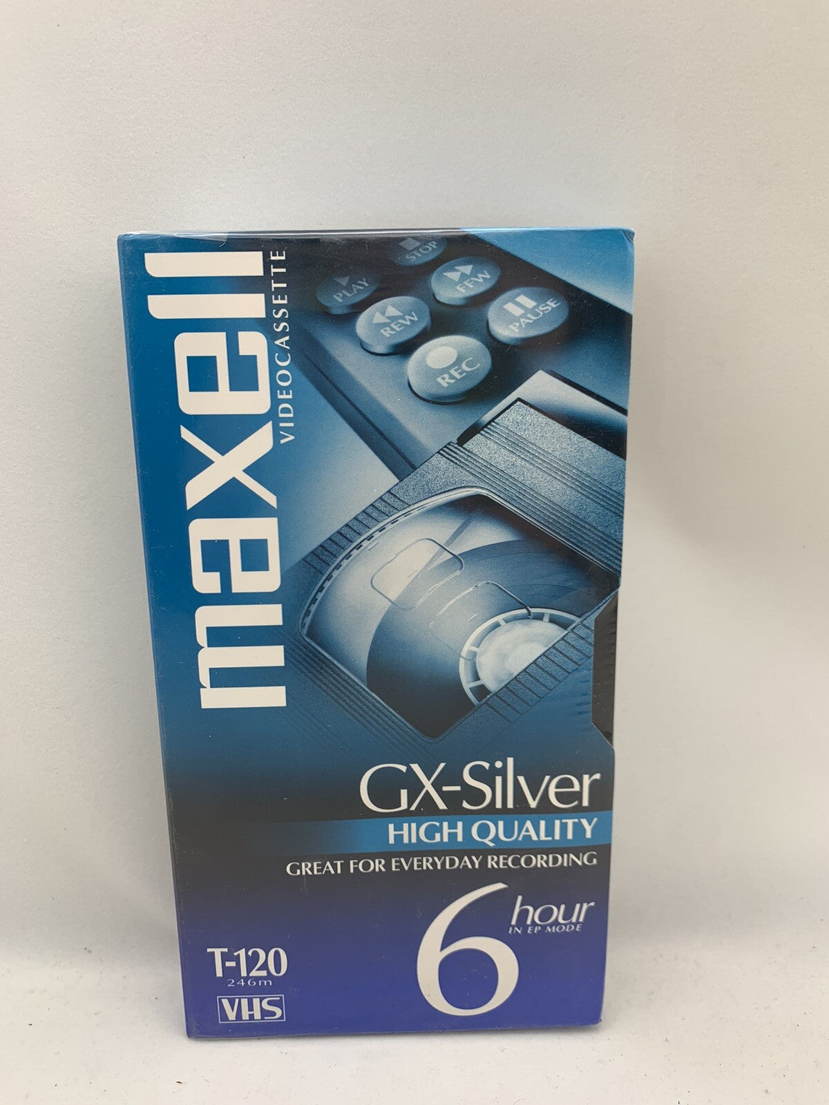 Maxwell GX-Silver 6 Hour T-120 VHS Tape - New, Factory Sealed