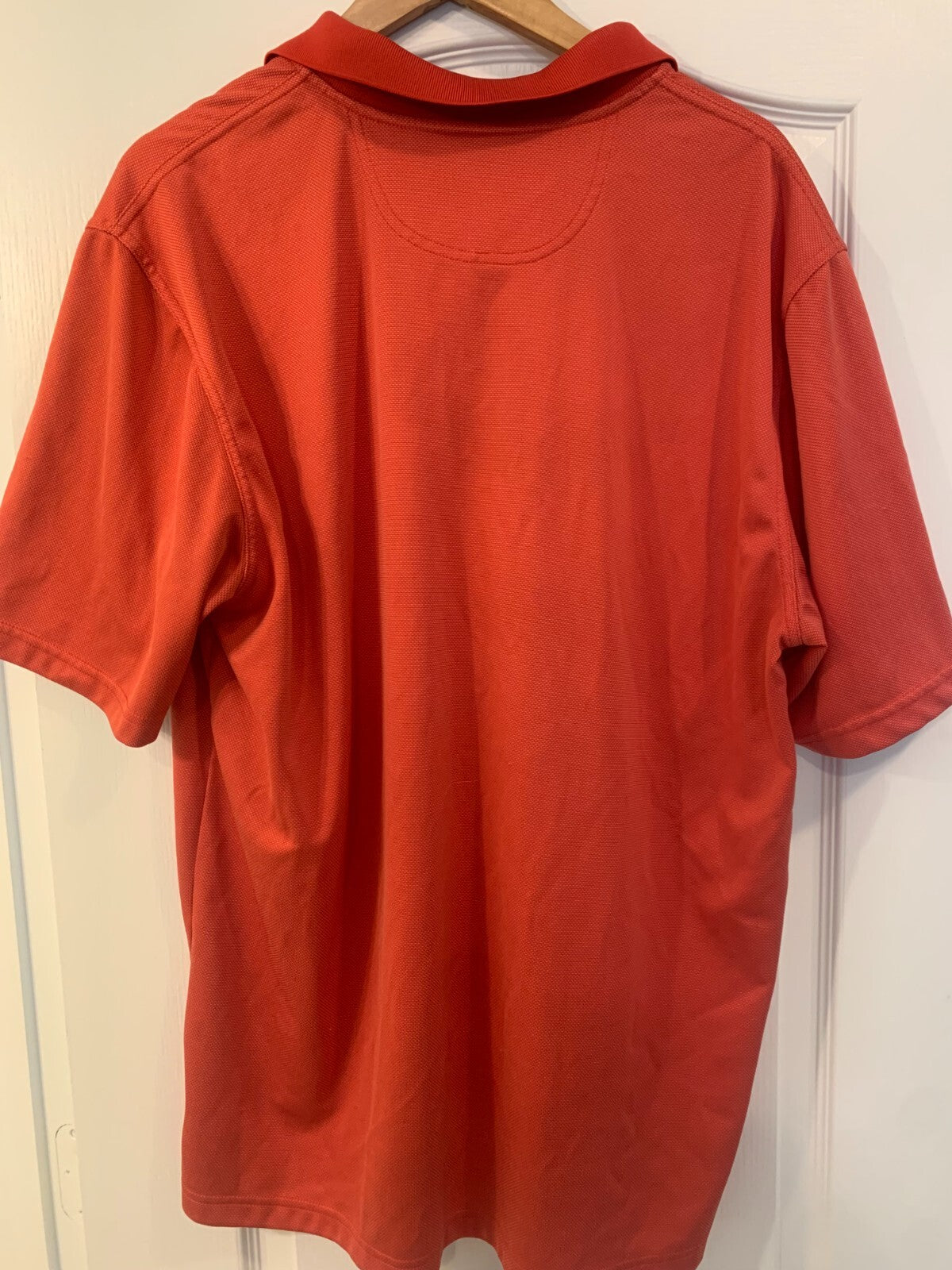 Greg Norman Play Dry Polo Shirt Men's Size XL Orange Short Sleeve Logo