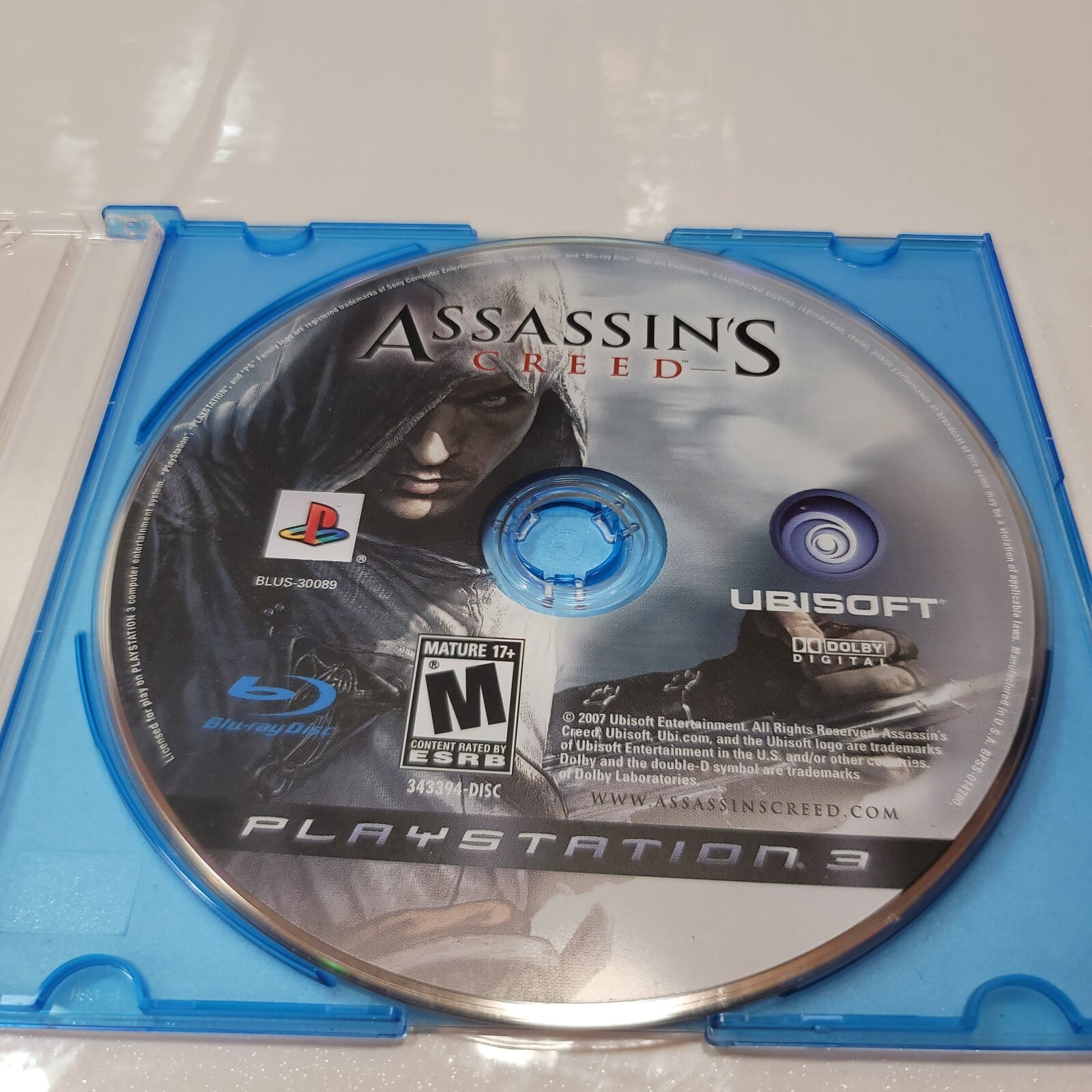 Assassin's Creed (Sony PlayStation 3, 2007) Game Disc 