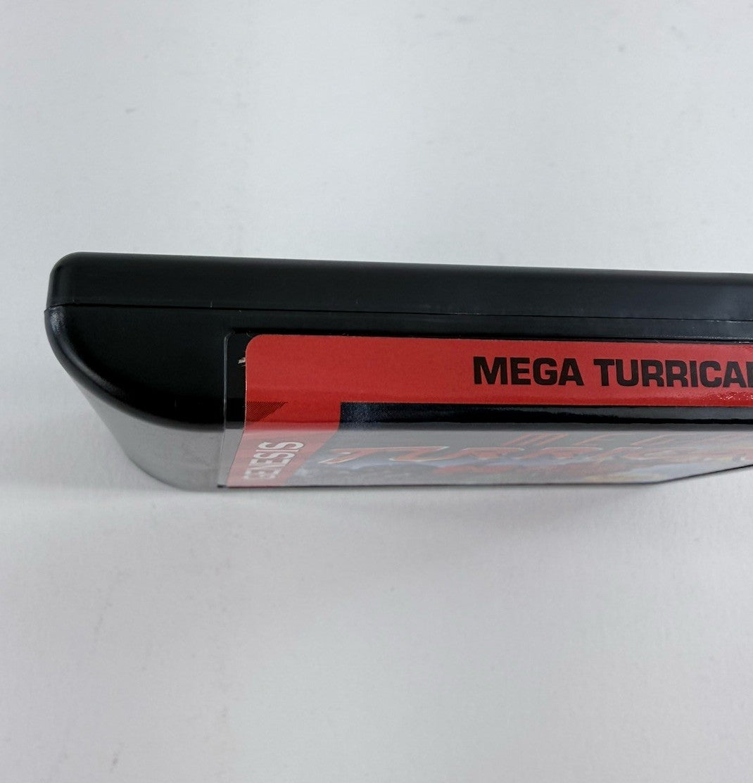 Mega Turrican (Sega Genesis, 1994) Game Case Manual Registration - Tested