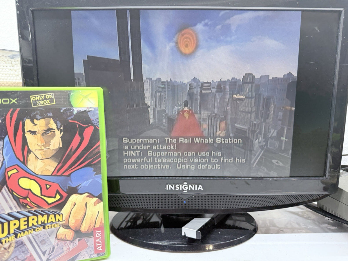 Superman: The Man of Steel (Xbox, 2002) Game Case Manual Insert - Tested