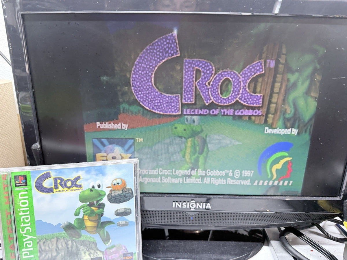 Croc: Legend of the Gobbos (PlayStation 1, 1998) Game Case Manual Registration