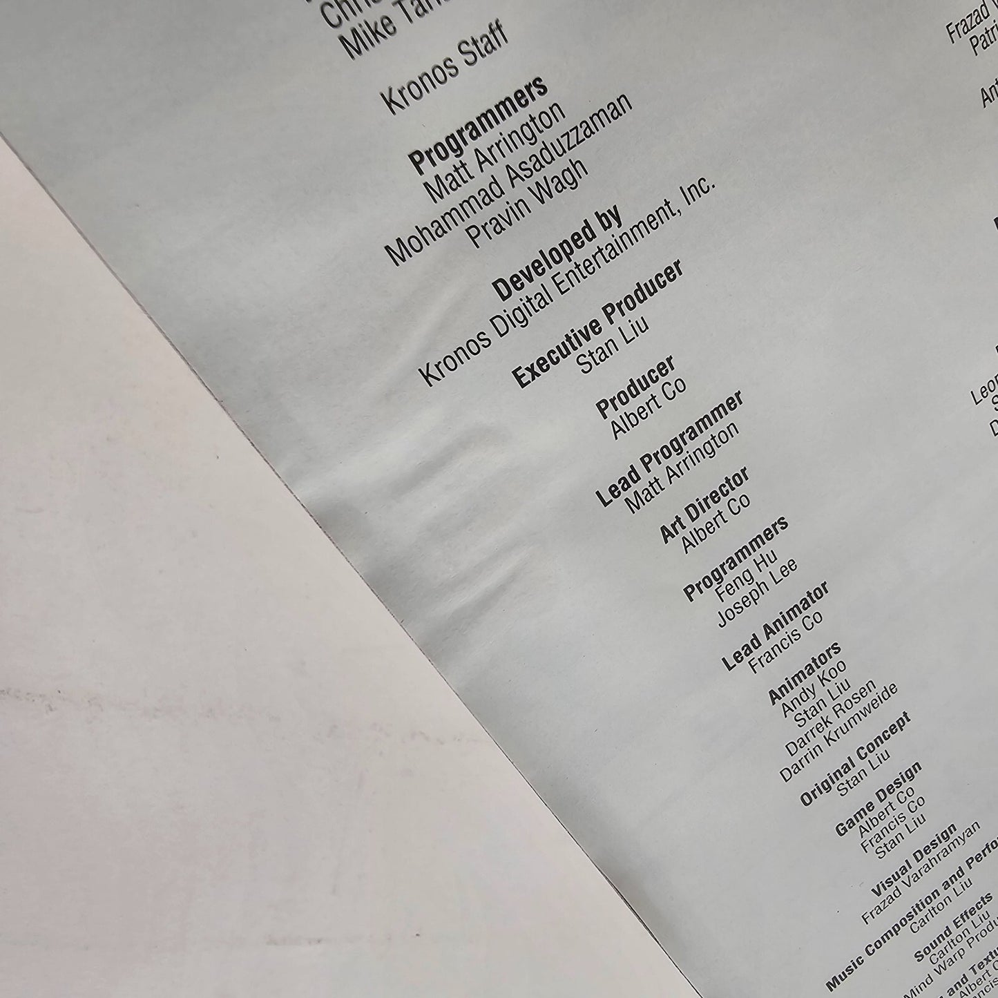 Criticom (Sega Saturn, 1995) Replacement Manual