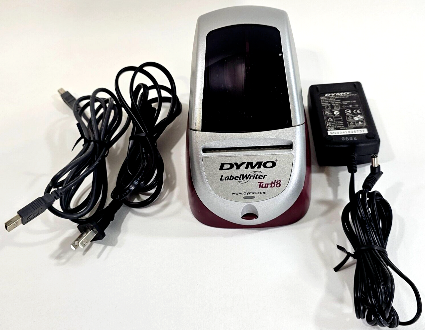 Dymo LabelWriter 330 Turbo Thermal Label Printer AC Adapter & USB Cable - Tested
