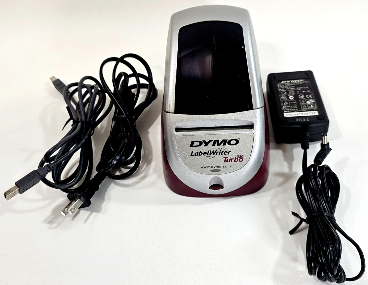 Dymo LabelWriter 330 Turbo Thermal Label Printer AC Adapter & USB Cable - Tested