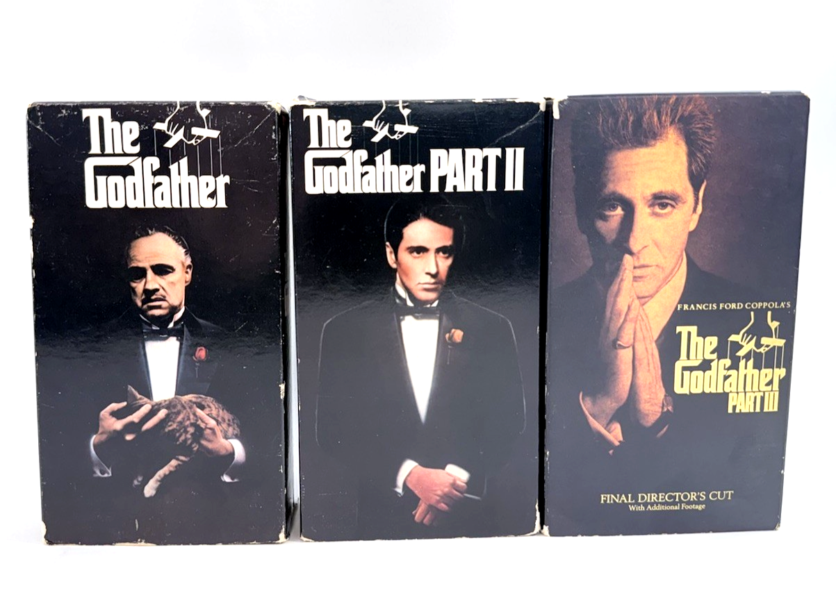 The Godfather (VHS Bundle) Godfather II, Godfather III Director’s Cut - Tested