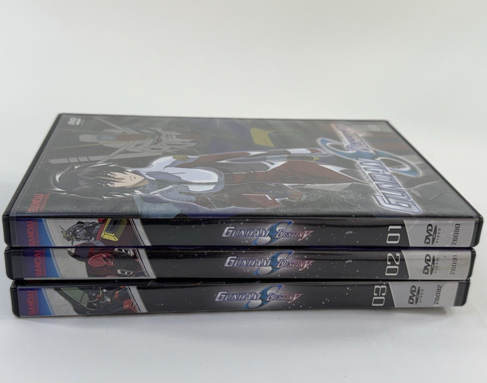 Mobile Suit Gundam SEED Destiny Vol. 1 2 3 (DVD Bundle, 2006) - Tested & Working