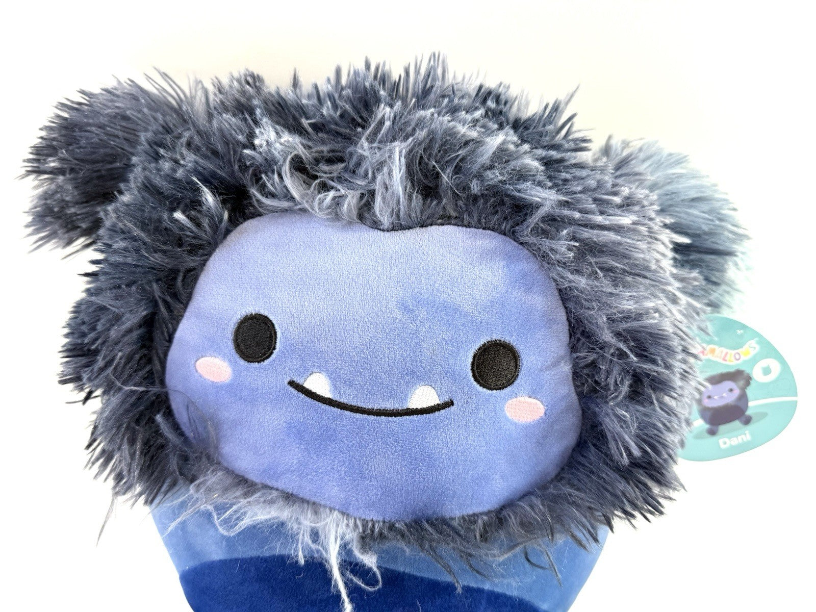 Kellytoy 2022 Squishmallows 12" Dani the Bigfoot Blue Plush with Tags