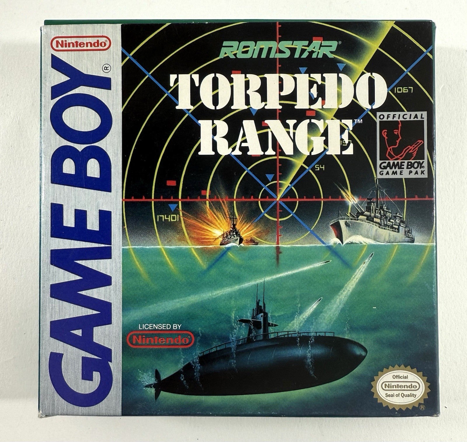 Torpedo Range (Nintendo Gameboy, 1994) Game, Box, Manual, Inserts - Tested