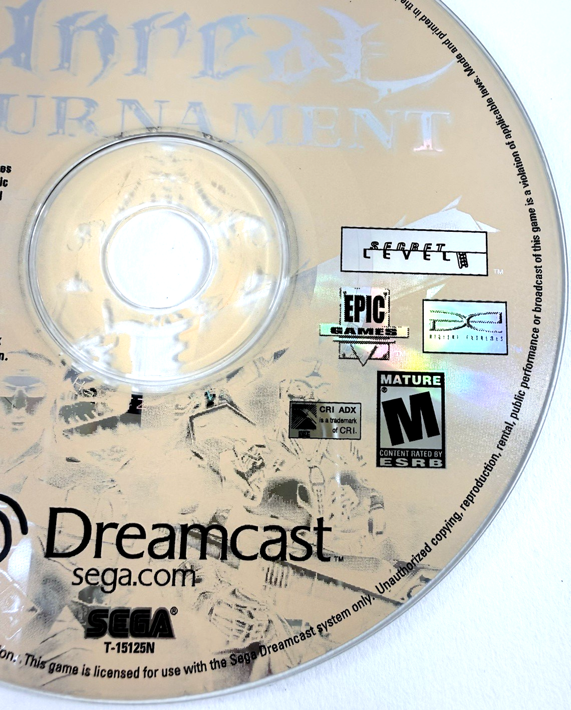 Unreal Tournament (Sega Dreamcast, 2001) Game Disc - Tested and Working