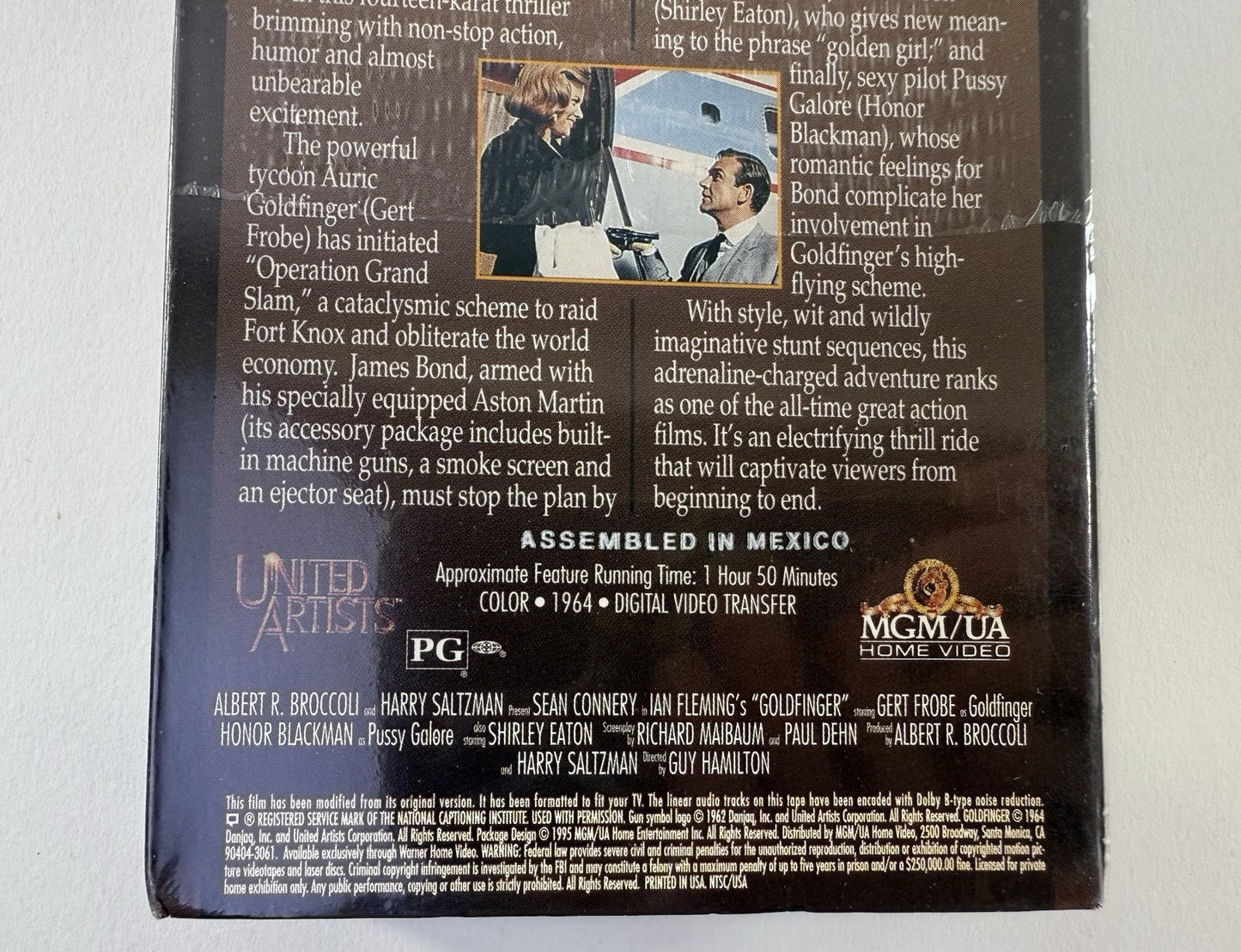 Goldfinger (VHS, 1995) New, Factory Sealed - Sean Connery James Bond 007 Film