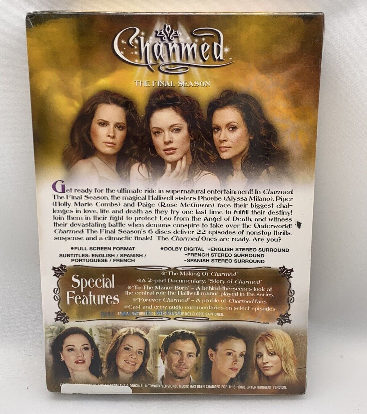 Charmed - The Complete Final Season DVD 6-Disc Set - New, Factory Sealed