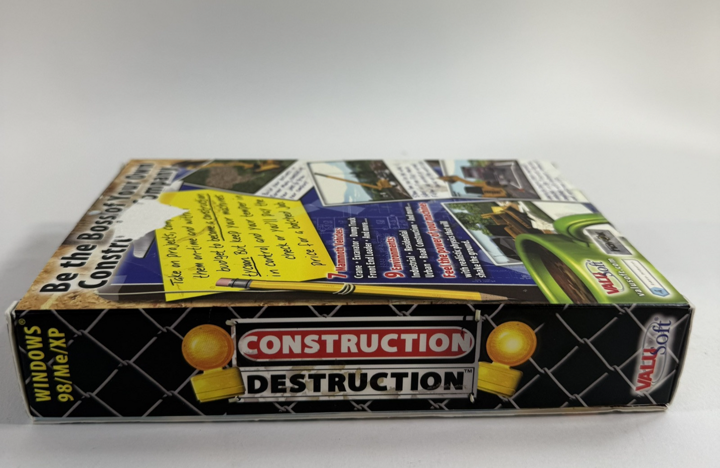 Construction Destruction (PC, 2003) Box Box, Jewel Case, Game Disc, No Manual