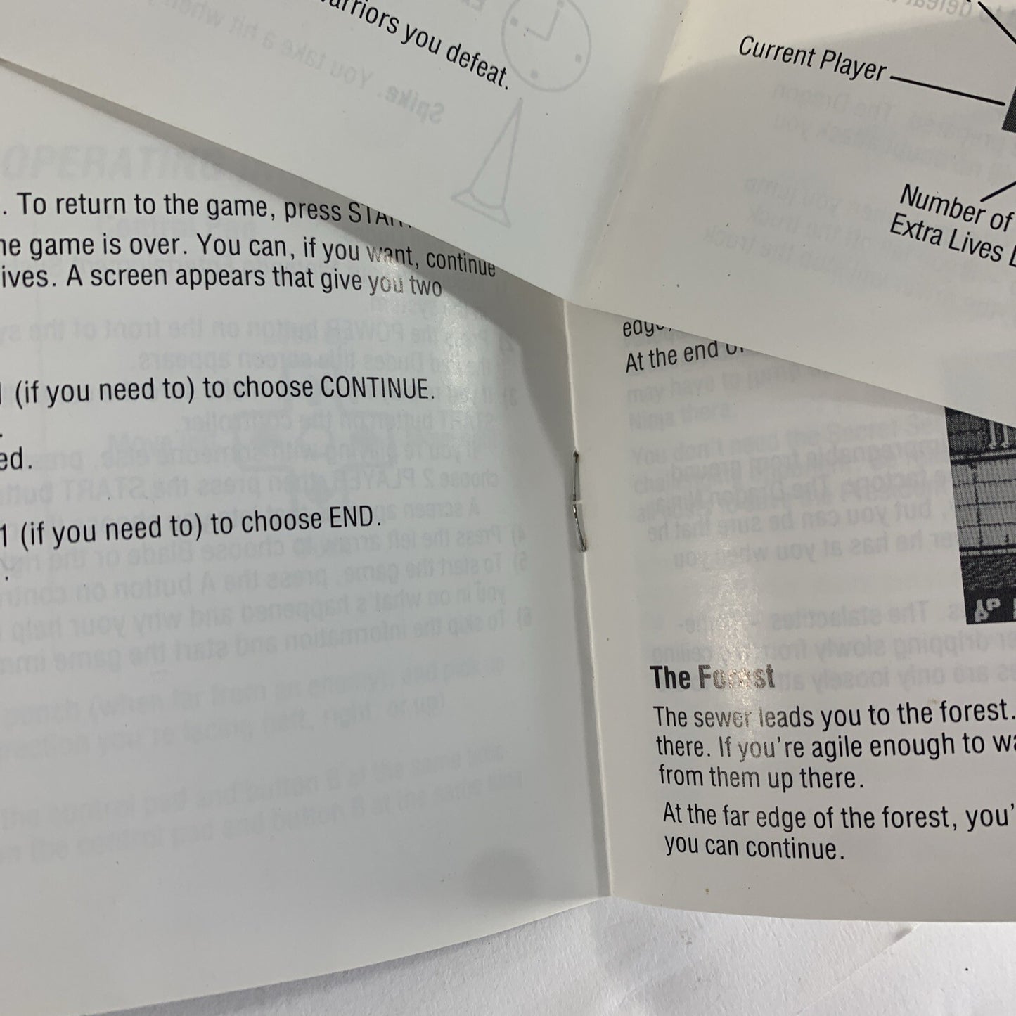 Bad Dudes (Nintendo Entertainment System, 1990) Game Box Manual Poster - Tested