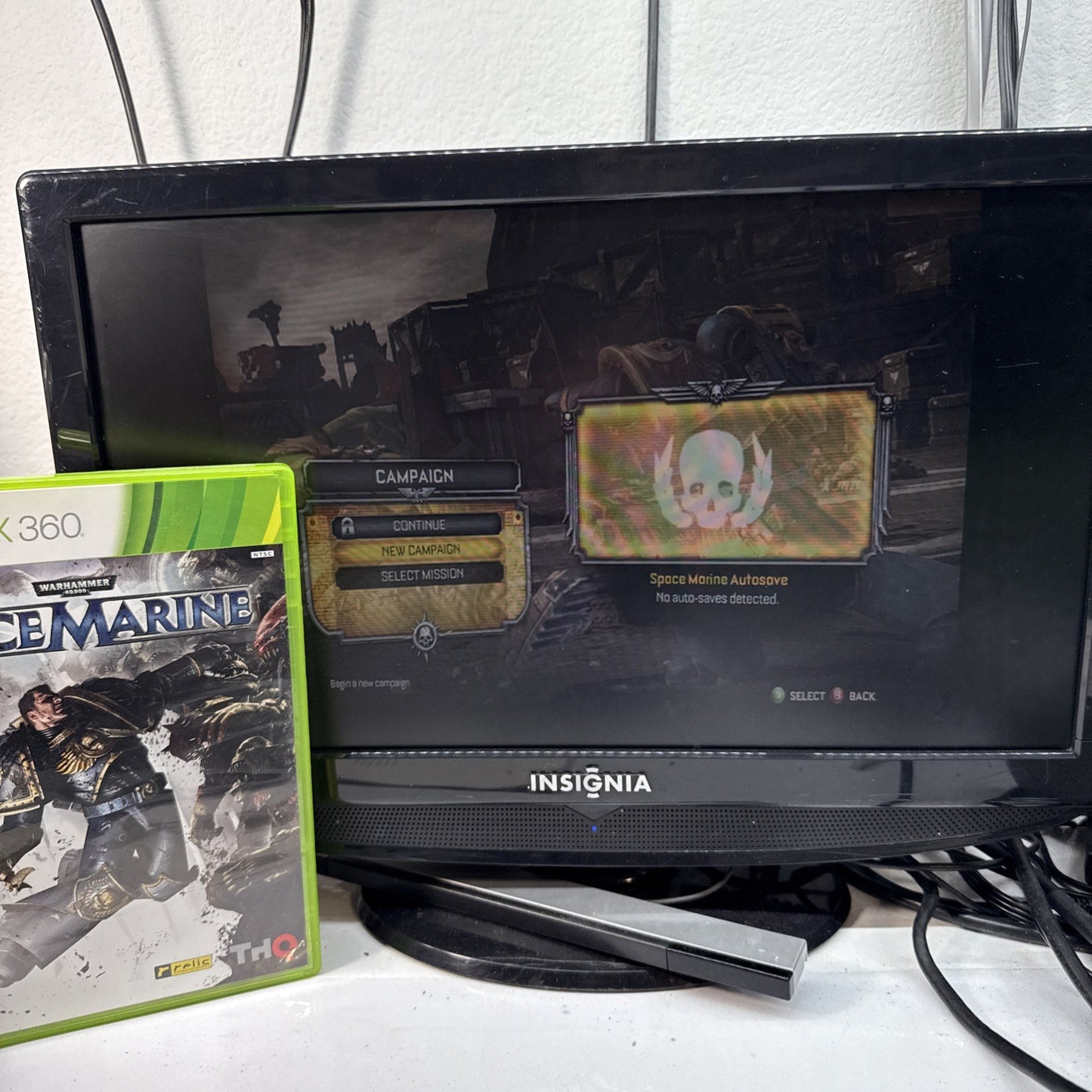 Warhammer 40,000: Space Marine (Xbox 360, 2011) Game Case Manual - Tested