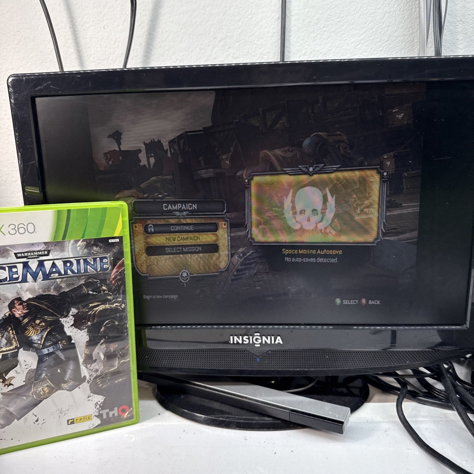 Warhammer 40,000: Space Marine (Xbox 360, 2011) Game Case Manual - Tested