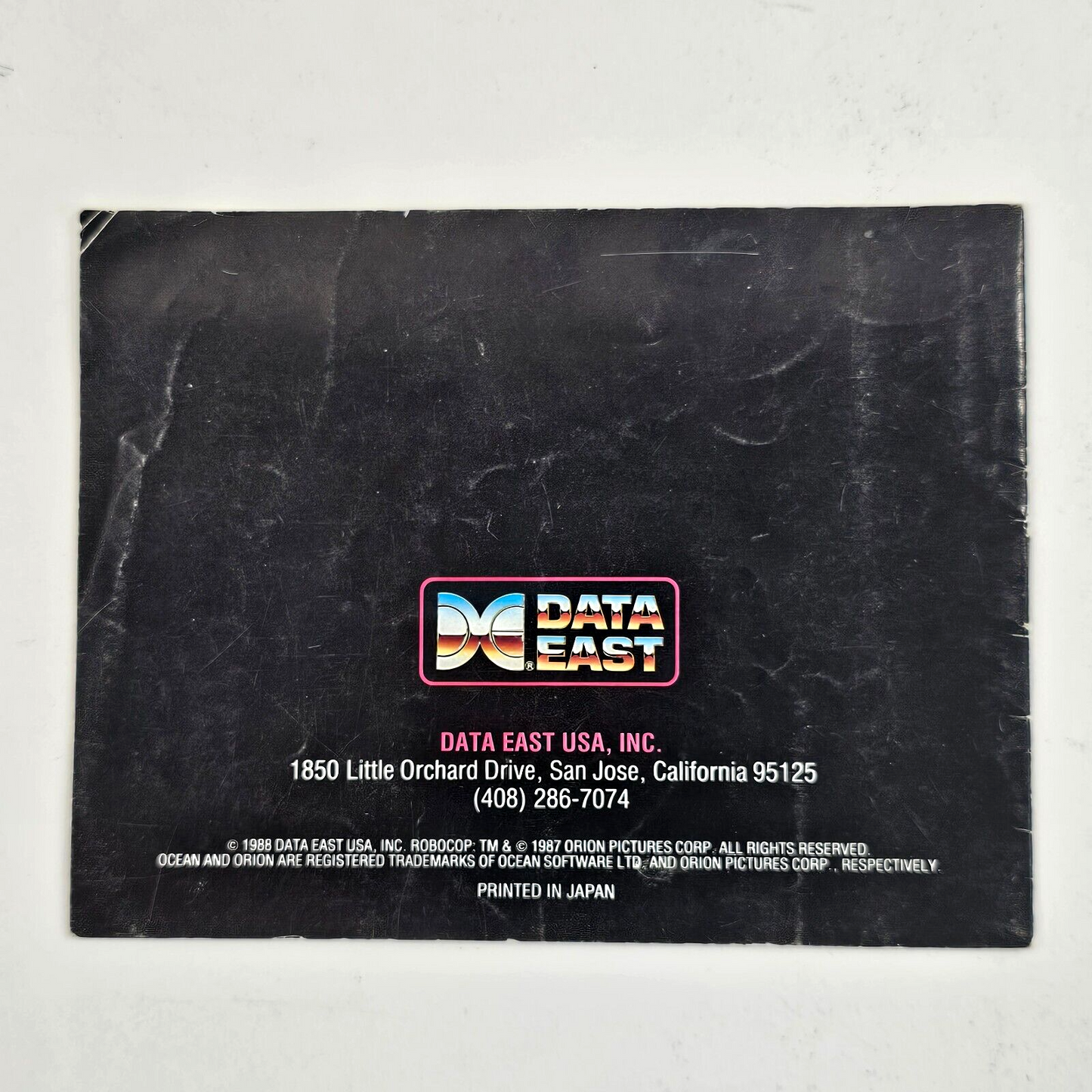 Robocop (Nintendo Entertainment System, 1988) Replacement Instruction Manual