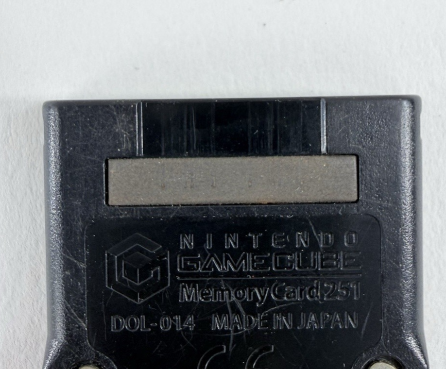 Nintendo GameCube Black Memory Card 251 DOL-014 - Tested and Working