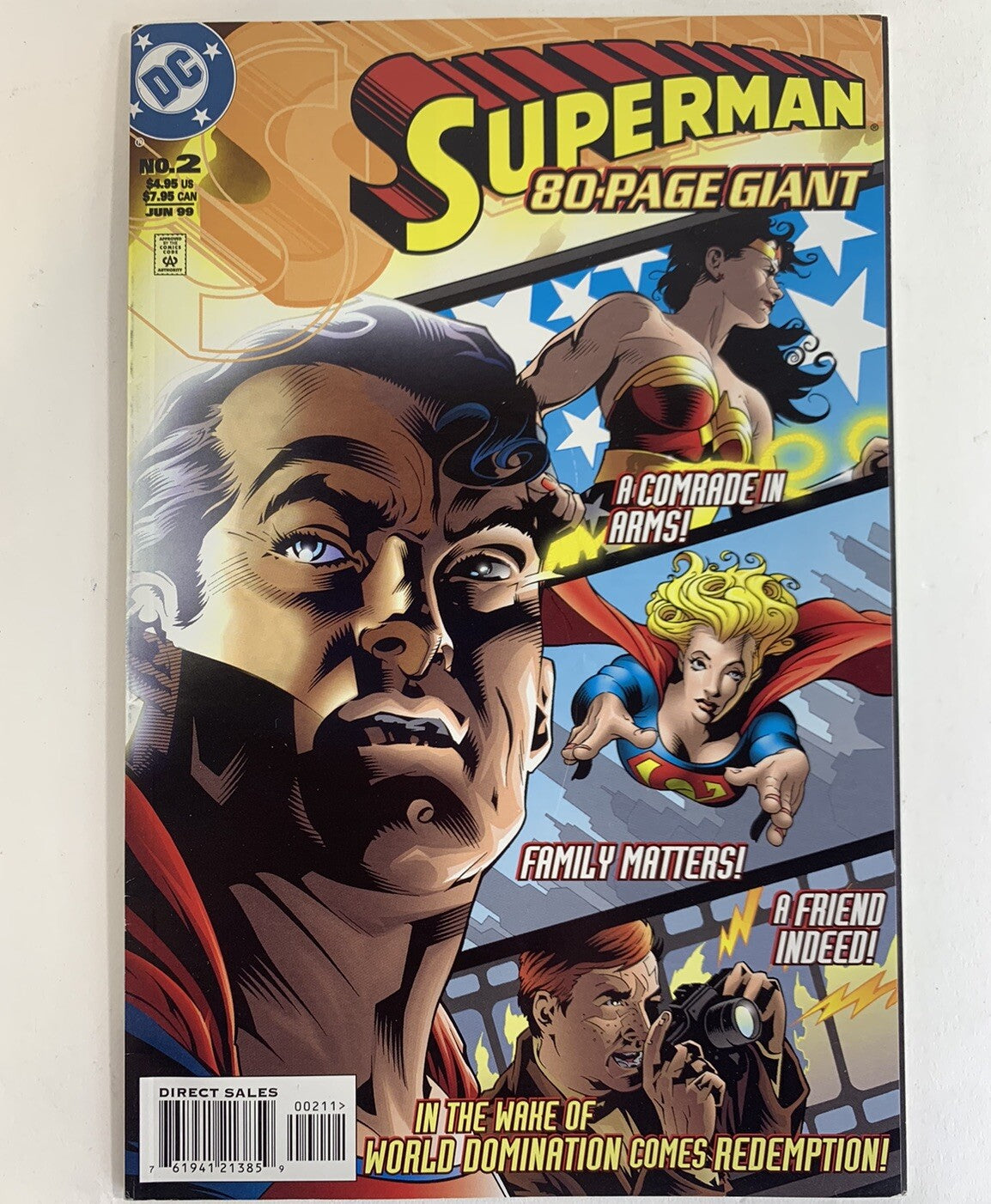 DC Comics 1999 Superman 80-Page Giant #2 - 7 Stories - Supergirl, Wonder Woman