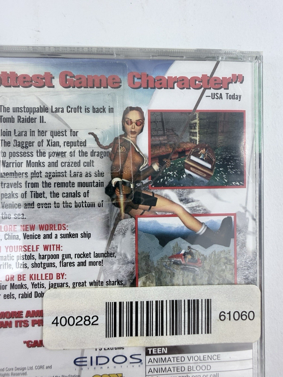 Tomb Raider 2 (Sony PlayStation, 1997) Factory Sealed - Some Wear - Read