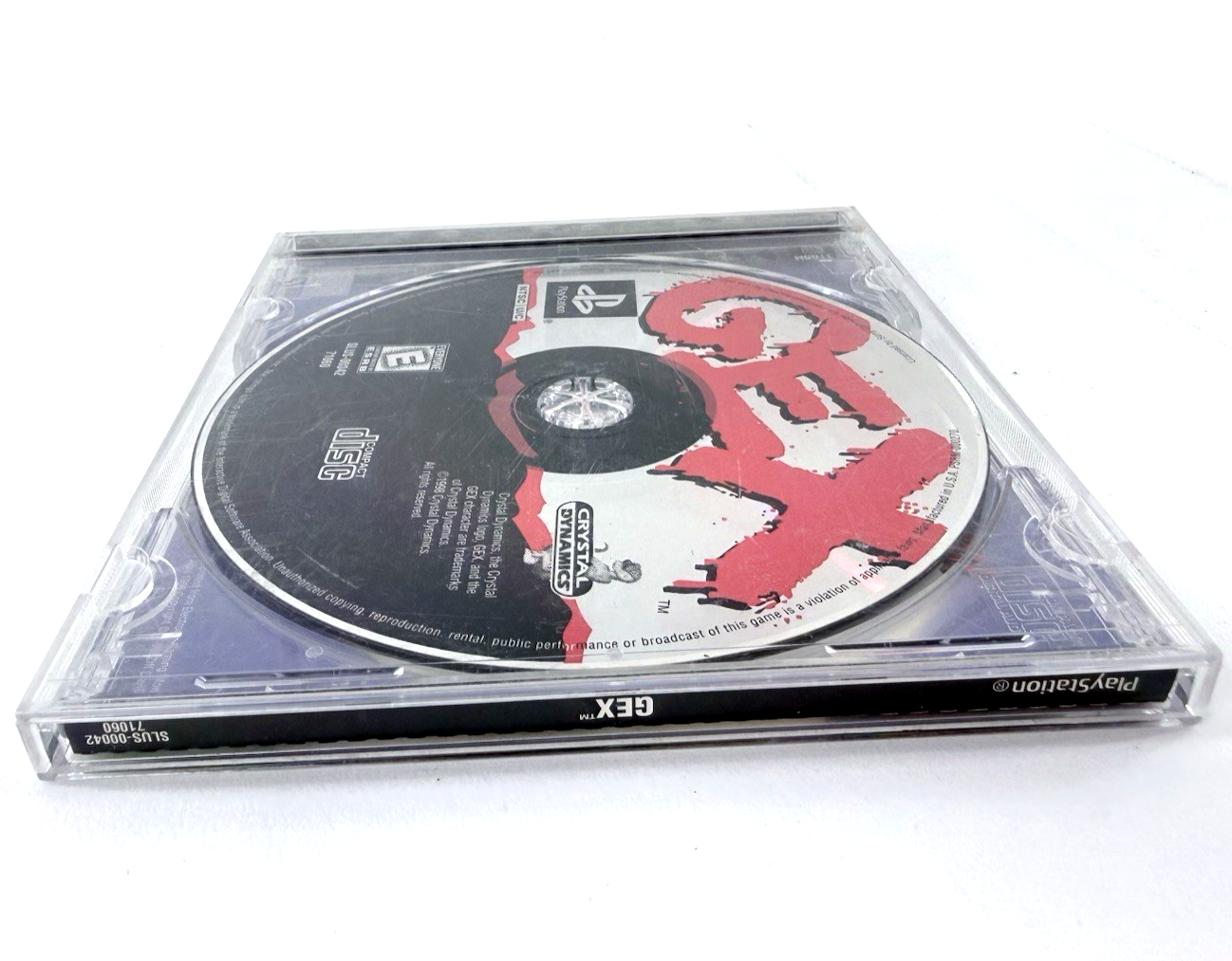 Gex (PlayStation 1, 1996) Game, Case, and Back Cover Art - No Manual - Tested