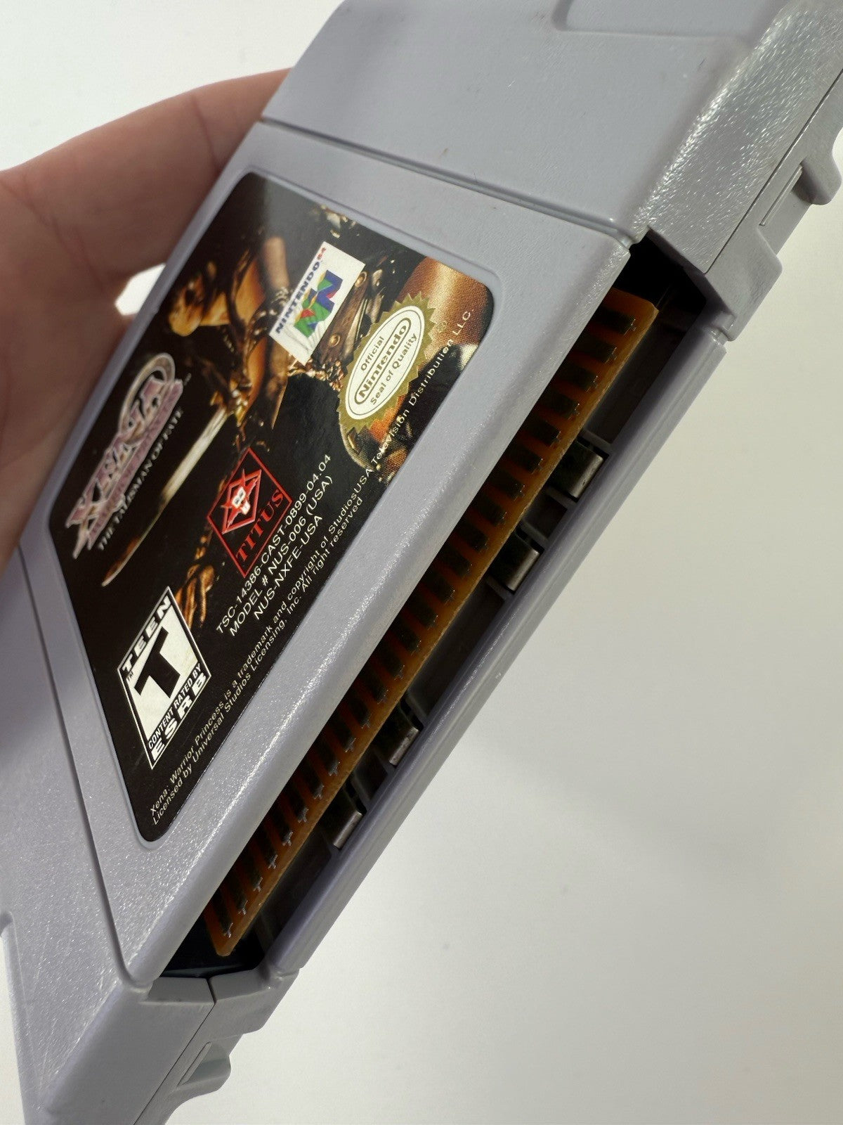 Xena: Warrior Princess: The Talisman of Fate (Nintendo 64, 1999) Game Cartridge