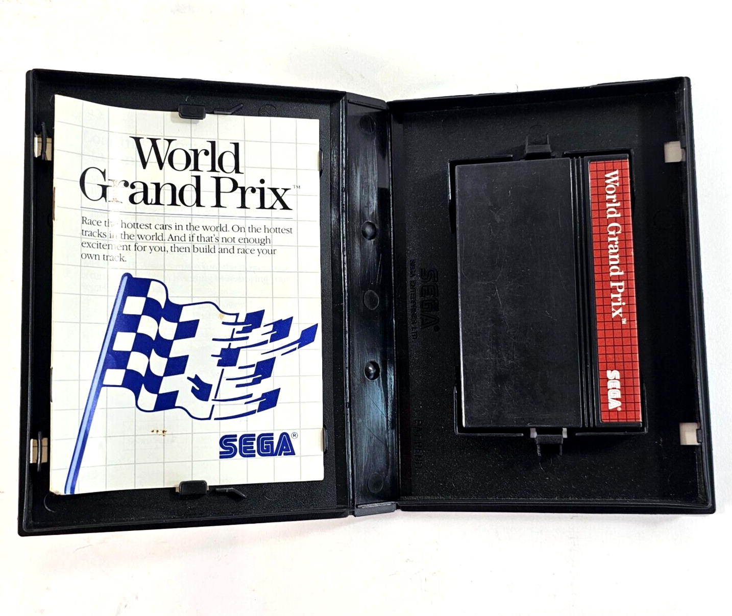 World Grand Prix (Sega Master System, 1986) Game Case Manual - Tested & Working