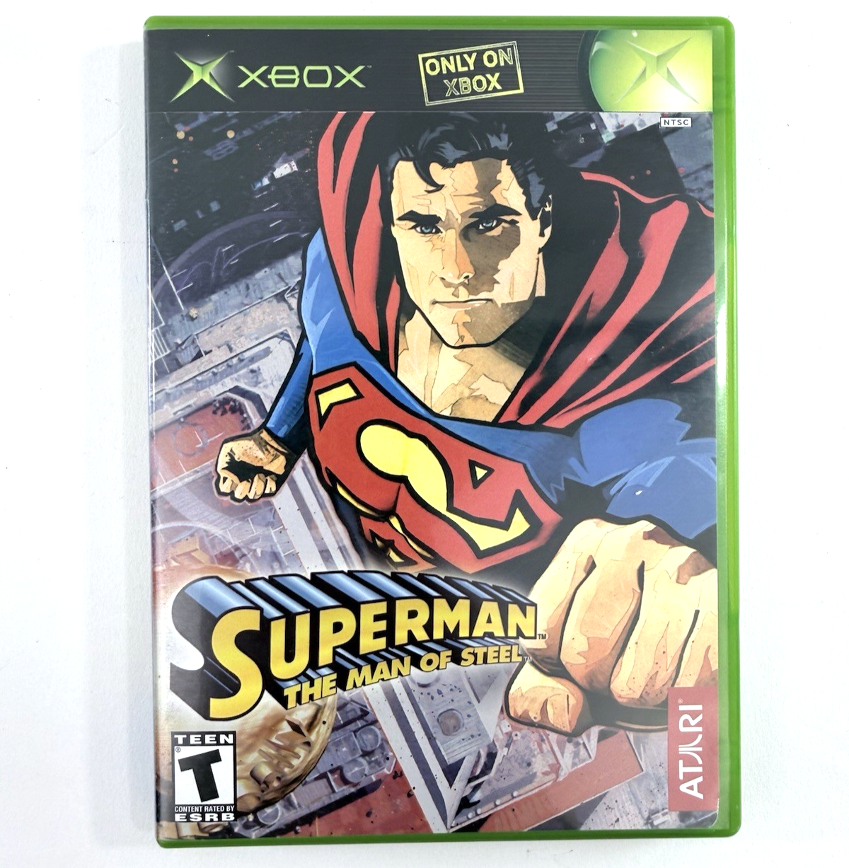 Superman: The Man of Steel (Xbox, 2002) Game Case Manual Insert - Tested