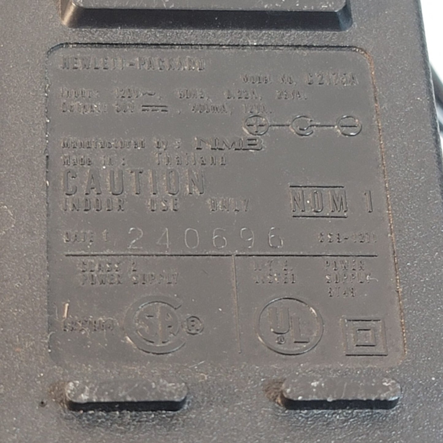 Original Hewlett Packard HP C2175A DeskJet Printer AC Power Adapter 9100-5124