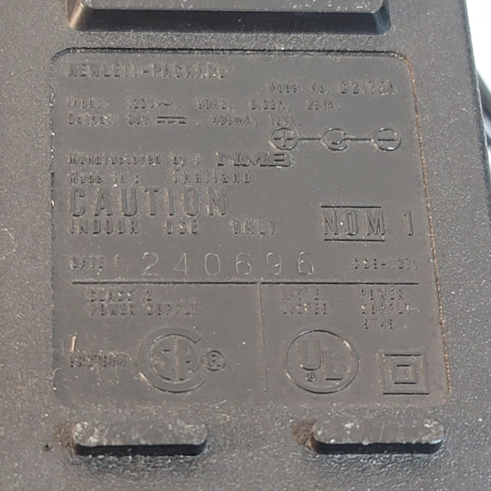 Original Hewlett Packard HP C2175A DeskJet Printer AC Power Adapter 9100-5124