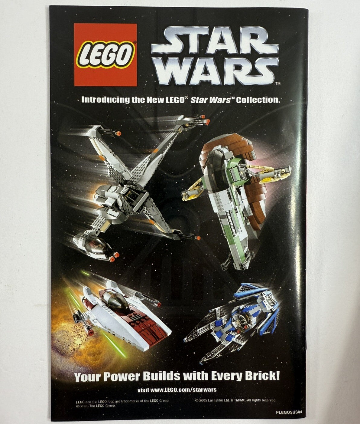 LEGO Star Wars: The Video Game (PlayStation 2, 2005) Game Case Manual - Tested