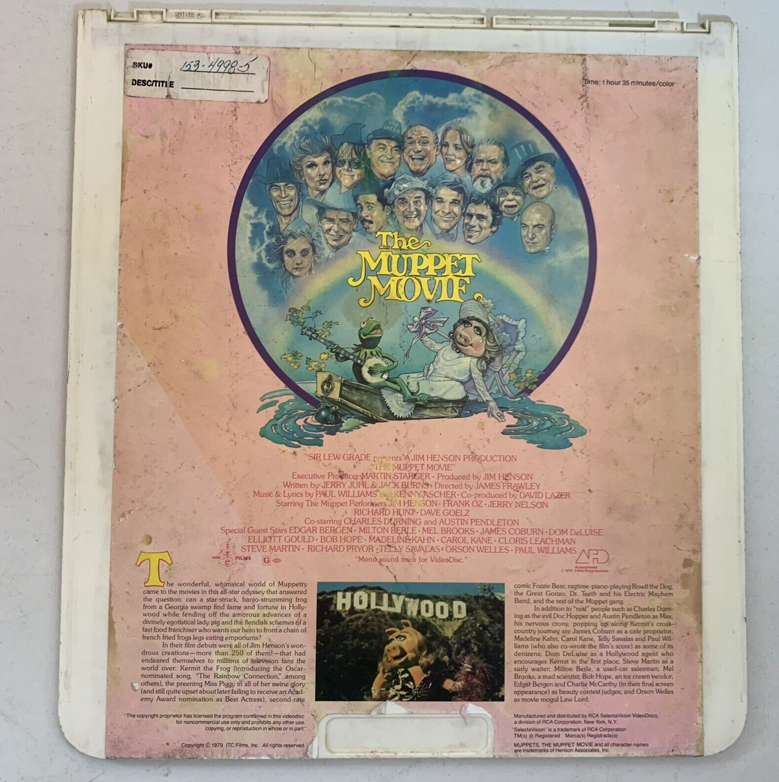 The Bad News Bears (RCA SelectaVision VideoDiscs) Muppet Movie/Nutcracker/Bears