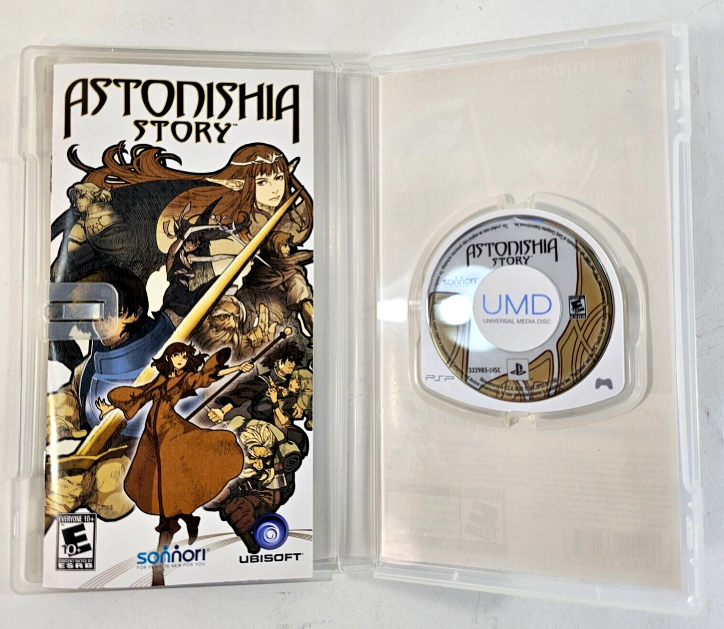 Astonishia Story (Sony PSP, 2006) Game Case Manual - Tested and Working